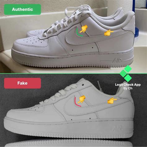 how to spot fake nike air force 1|air force 1 real.